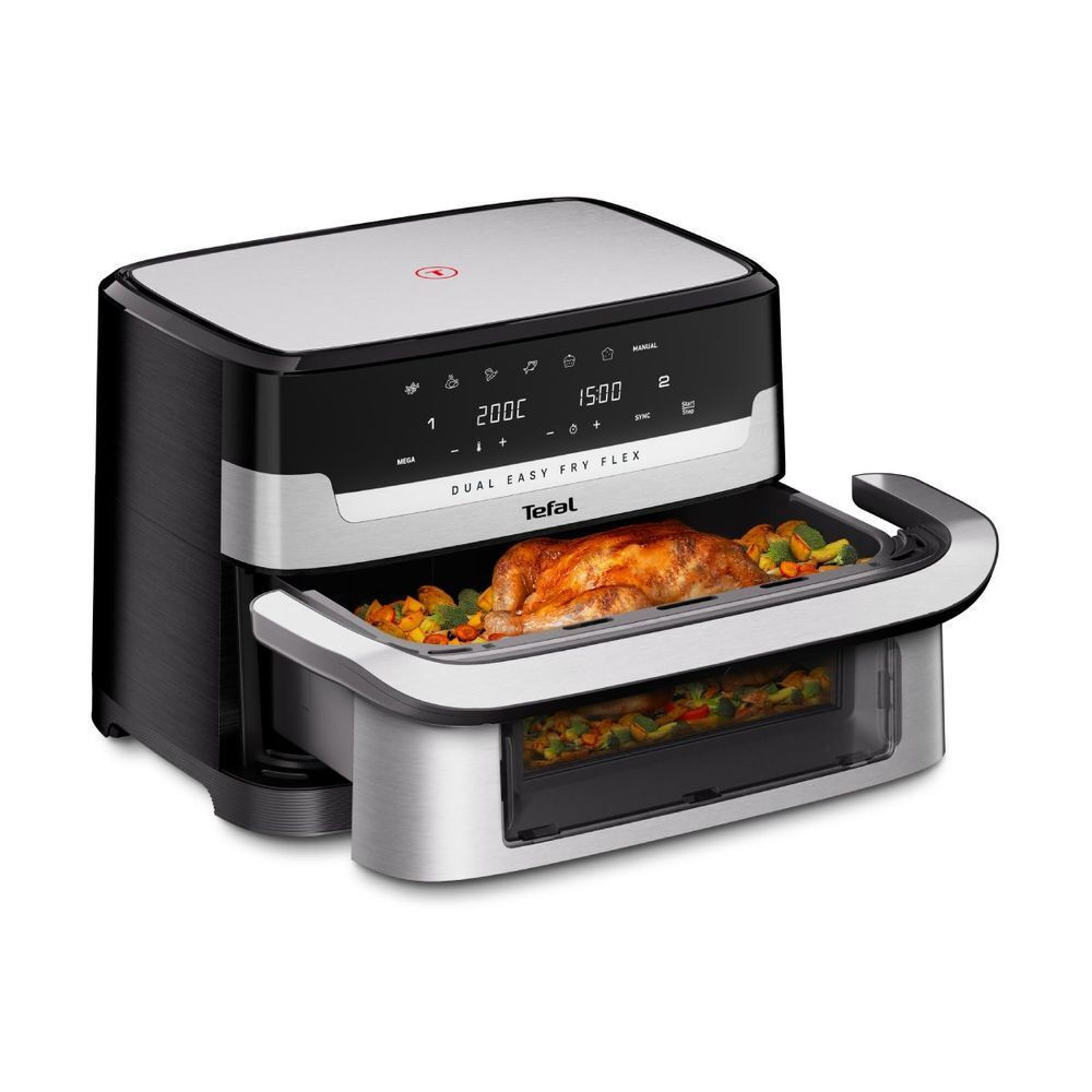 Tefal Easy Fry Air Fryer με Διπλό Αποσπώμενο Κάδο 9lt Μαύρο - Image 2