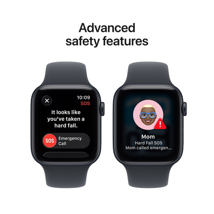 Apple Watch SE 3 Cellular Aluminium 40mm Αδιάβροχο με eSIM και Παλμογράφο (Midnight Aluminium Case with Midnight Sport Band - M/L) - Image 4