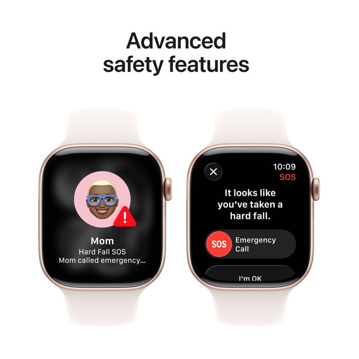 Apple Watch Series 11 Cellular Aluminium 46mm Αδιάβροχο με eSIM και Παλμογράφο (Rose Gold Aluminium Case with Light Blush Sport Band - M/L) - Image 7