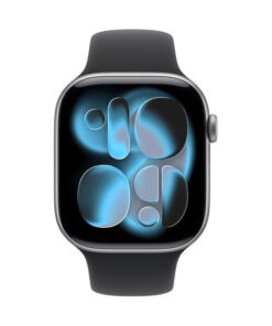 Alternative view of Apple Watch Series 11 Cellular Aluminium 42mm Αδιάβροχο με eSIM και Παλμογράφο (Space Grey Aluminium Case with Black Sport Band - S/M)