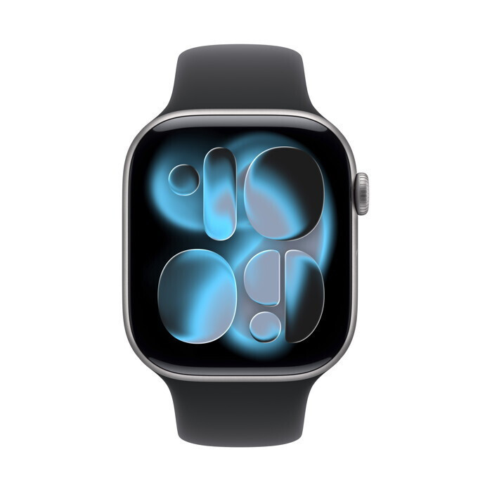 Apple Watch Series 11 Aluminium 42mm Αδιάβροχο με Παλμογράφο (Space Grey Aluminium Case with Black Sport Band - M/L) - Image 2