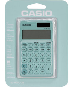 Alternative view of Casio SL-310UC Αριθμομηχανή Λογιστική Τσέπης 10 Ψηφίων σε Πράσινο Χρώμα SL-310UC-GN