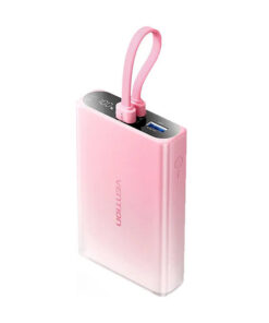 Vention Power Bank 10000mAh 22.5W με Θύρα USB-A και Θύρα USB-C Ροζ