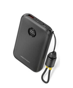 Vention Power Bank 10000mAh 22.5W με Θύρα USB-A και Θύρα USB-C Μαύρο