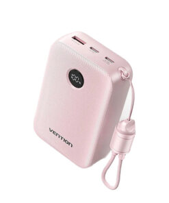 Vention Power Bank 20000mAh 22.5W με Θύρα USB-A και Θύρα USB-C Ροζ