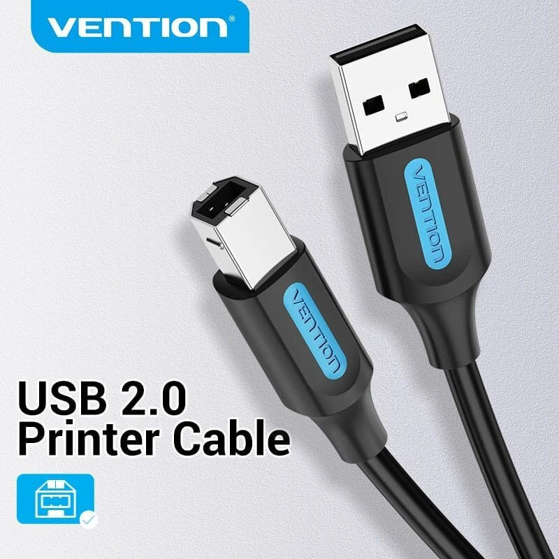 Vention USB 2.0 Cable USB-A male - USB-B male Μαύρο 1m COQBF - Image 2