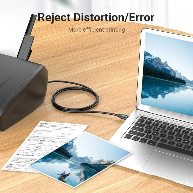 Vention USB 2.0 Cable USB-A male - USB-B male Μαύρο 1m COQBF - Image 3