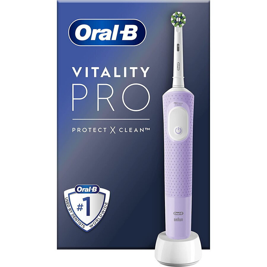 Oral-B Vitality Pro Protect X Clean Ηλεκτρική Οδοντόβουρτσα με Χρονομετρητή Lilac Violet - Image 7