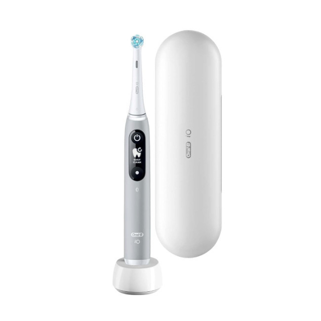 Oral-B iO Series 6 Ηλεκτρική Οδοντόβουρτσα με Αισθητήρα Πίεσης και Θήκη Ταξιδίου Grey Opal - Image 12