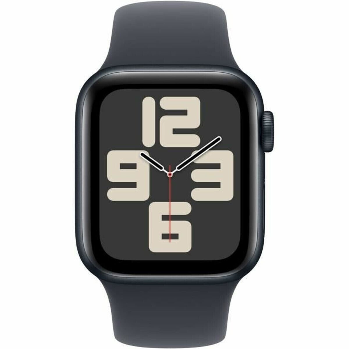 Apple Watch SE 2024 Aluminium 44mm Αδιάβροχο με Παλμογράφο (Midnight με Midnight Sport Band (S/M)) - Image 2