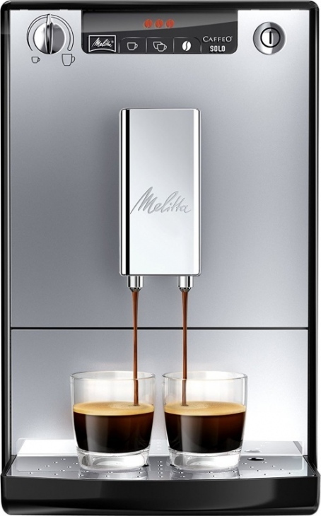 Melitta Caffeo Solo E 950 Αυτόματη Μηχανή Espresso 1400W Πίεσης 15bar με Μύλο Άλεσης Ασημί