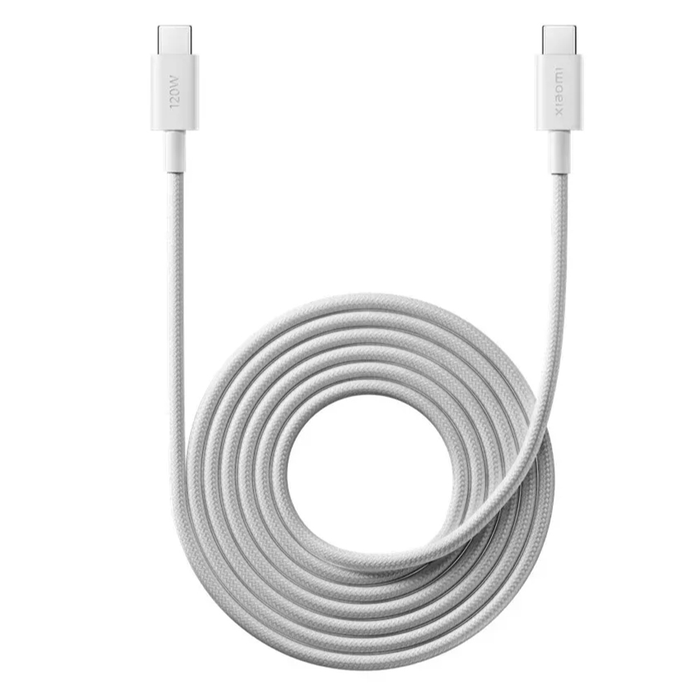 Xiaomi Braided USB 2.0 Cable USB-C male - USB-C 120W Λευκό 2m BHR087AGL