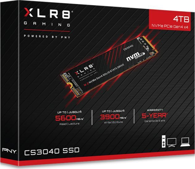 PNY CS3040 SSD 4TB M.2 NVMe PCI Express 4.0 M280CS3040-4TB-RB - Image 3
