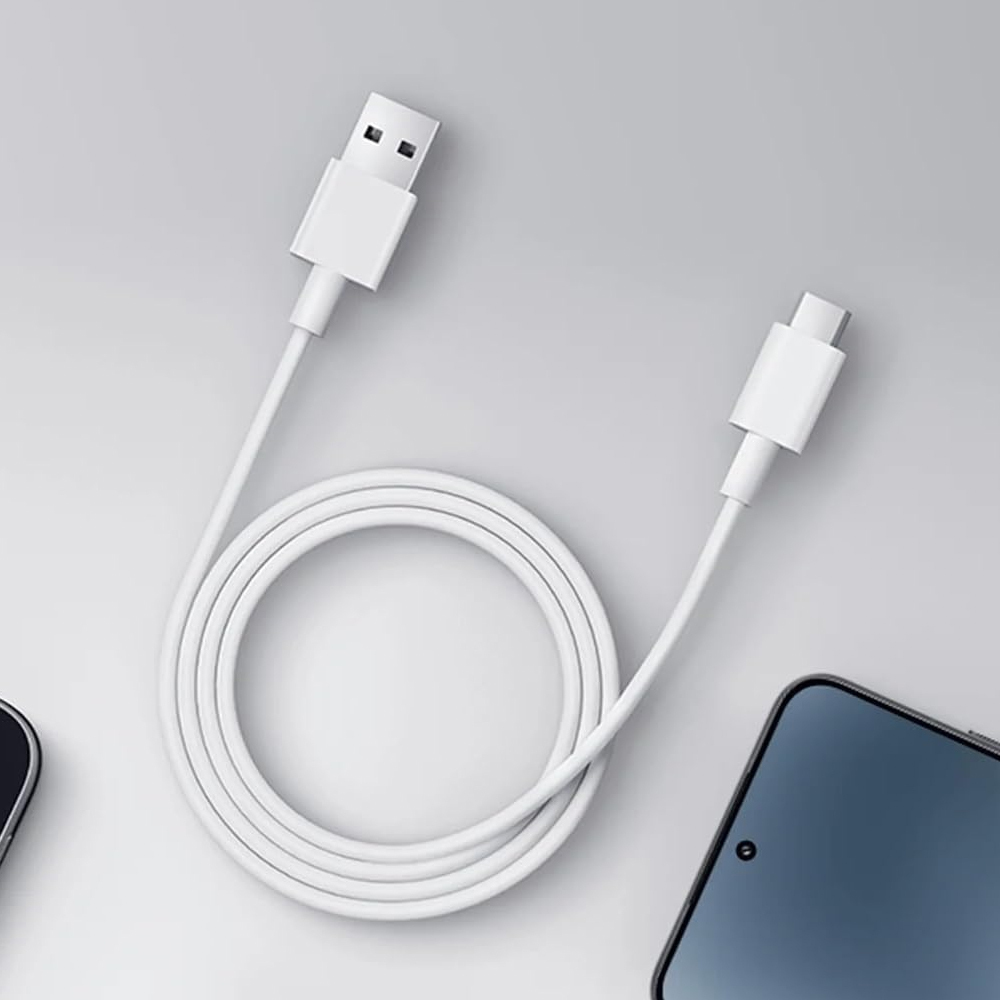 Xiaomi USB 2.0 Cable USB-C male - USB-A 60W Λευκό 1m BHR087GGL - Image 3