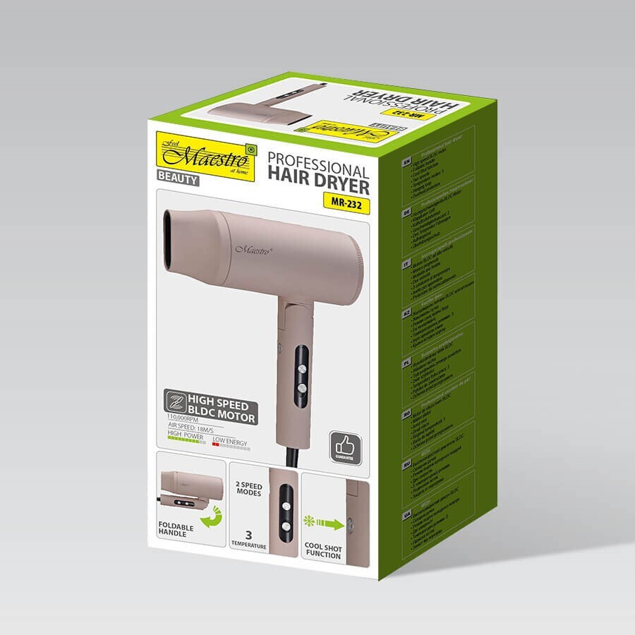 Maestro Πιστολάκι Μαλλιών 2000W MR-232 - Image 4