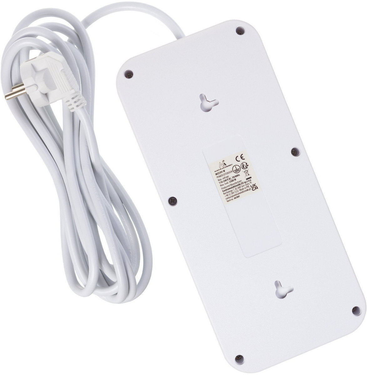 Maclean Energy Πολύπριζο 6 Θέσεων με Καλώδιο 3m MCE391 W - Image 3