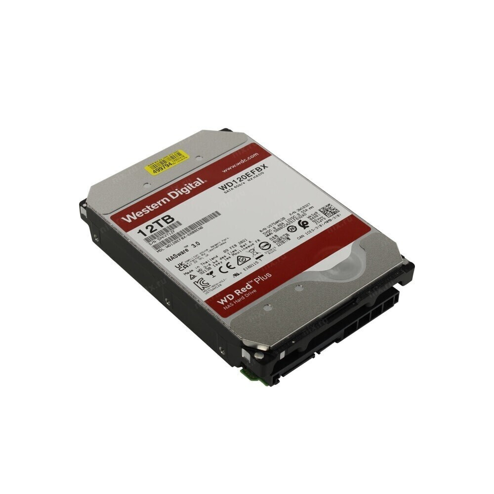 Western Digital Red Plus 12TB HDD Σκληρός Δίσκος 3.5" SATA III 7200rpm με 256MB Cache για NAS WD120EFGX - Image 8