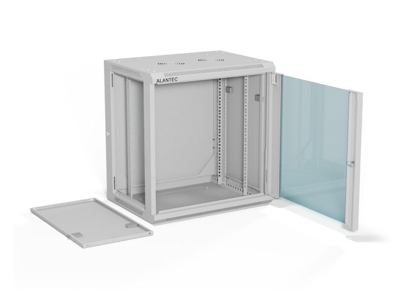 A-LAN Επιτοίχια Καμπίνα Rack 12U Γκρι