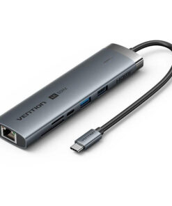 Vention USB-C Docking Station με 4K PD Ethernet Γκρι (TGVHB)