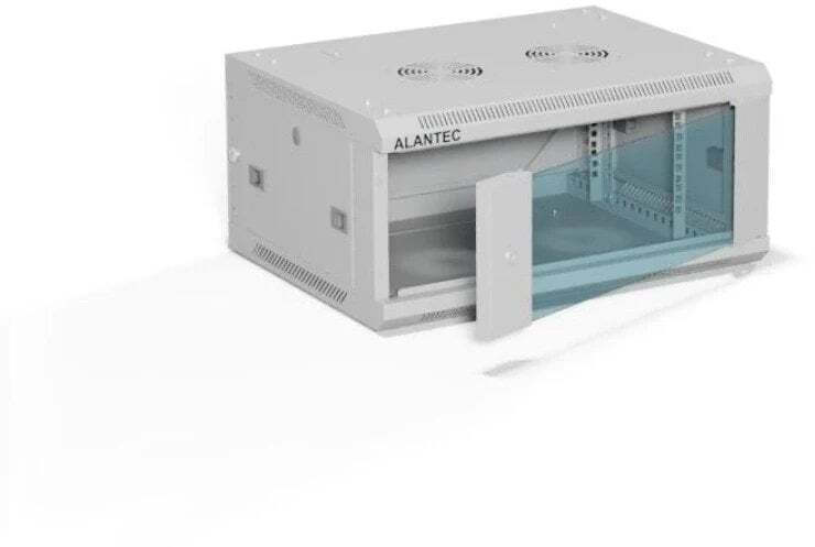 A-LAN Επιτοίχια Καμπίνα Rack 4U Γκρι