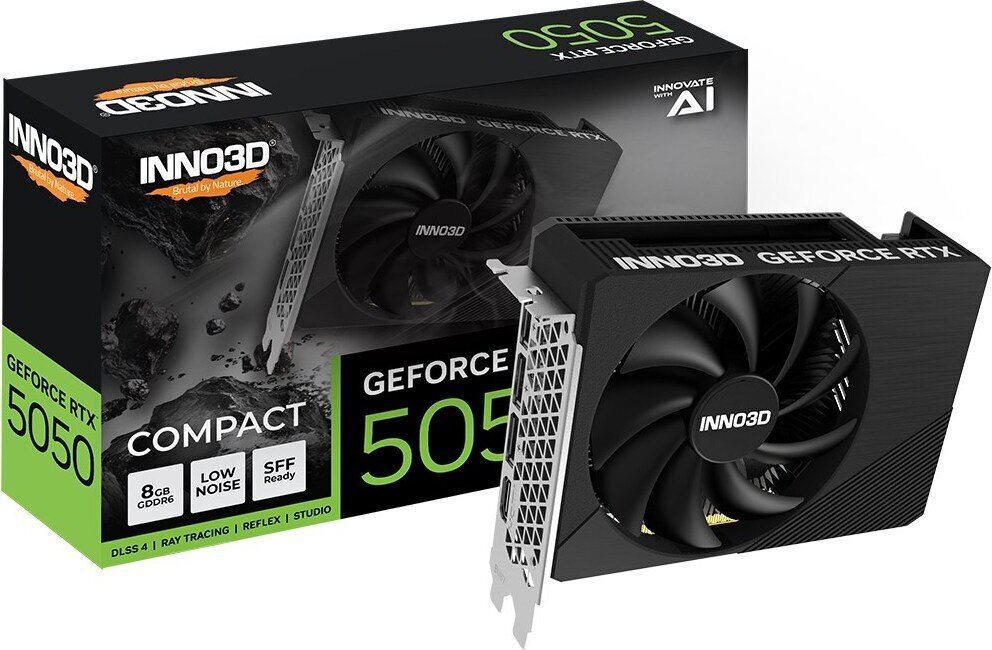 Inno 3D GeForce RTX 5050 8GB GDDR6 Compact Κάρτα Γραφικών N50501-08D6-174080N
