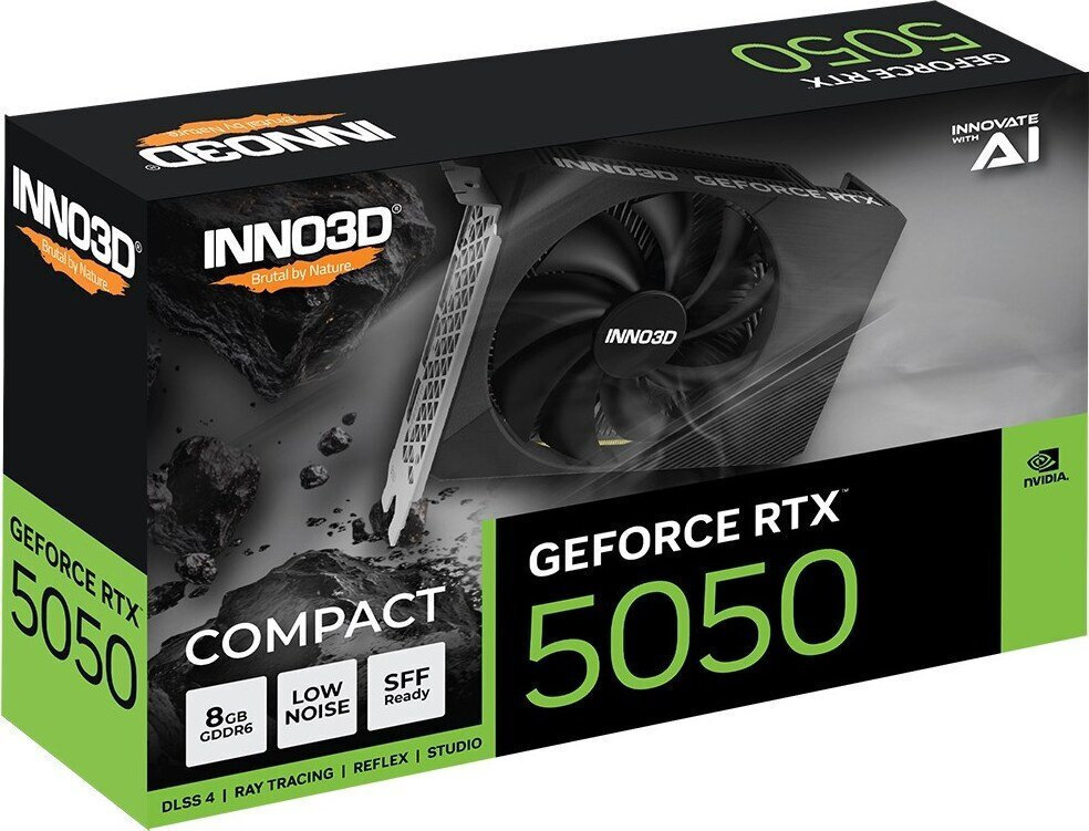 Inno 3D GeForce RTX 5050 8GB GDDR6 Compact Κάρτα Γραφικών N50501-08D6-174080N - Image 3