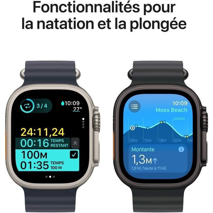 Apple Watch Ultra 2 2024 Titanium 49mm Αδιάβροχο με eSIM και Παλμογράφο (Natural με Tan Alpine Loop - Large) - Image 5