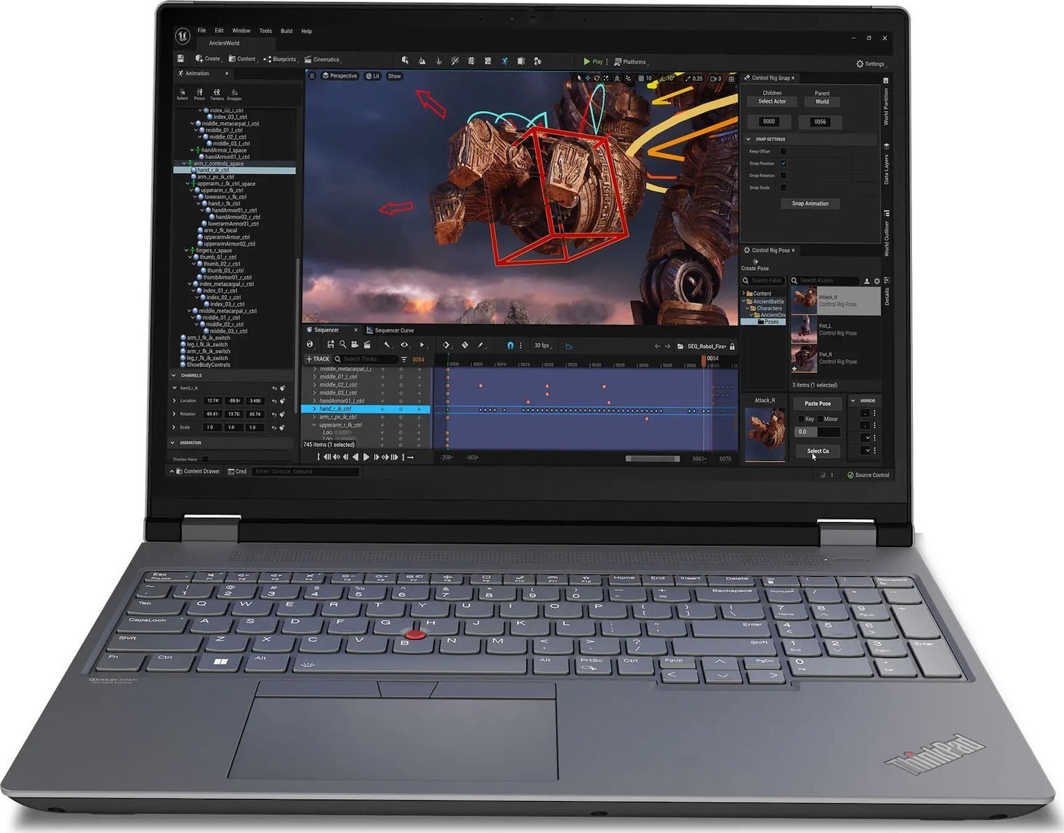 Lenovo ThinkPad P16 Gen 2 16" IPS QHD+ 165Hz (i7-13850HX/32GB/1TB SSD/RTX 2000 Ada/W11 Pro) Storm Grey / Villi Black (US Keyboard) - Image 4