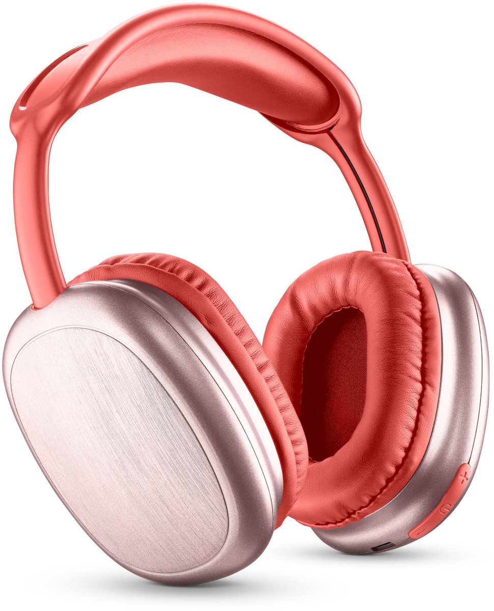 Cellular Line Maxi 2 Ασύρματα Bluetooth Over Ear Ακουστικά με 22 ώρες Λειτουργίας Κόκκινα