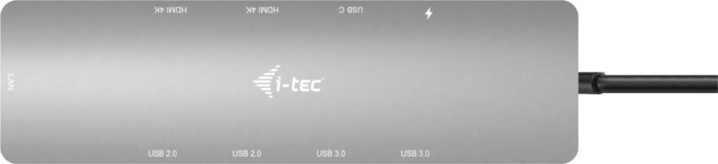 i-tec Metal Nano USB-C Docking Station με HDMI 4K PD Ethernet και σύνδεση 2 Οθονών Ασημί - Image 5