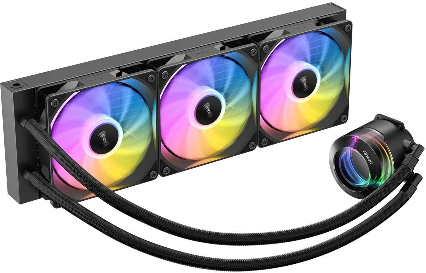 Antec Vortex Lum 360 Υδρόψυξη Επεξεργαστή Τριπλού Ανεμιστήρα 120mm για Socket AM4/AM5/1200/115x με ARGB Φωτισμό - Image 3