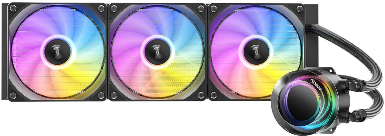 Antec Vortex Lum 360 Υδρόψυξη Επεξεργαστή Τριπλού Ανεμιστήρα 120mm για Socket AM4/AM5/1200/115x με ARGB Φωτισμό - Image 4