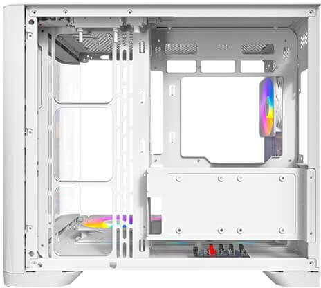 Antec C5 Curve Gaming Midi Tower Κουτί Υπολογιστή με Πλαϊνό Παράθυρο και ARGB Φωτισμό Λευκό - Image 7