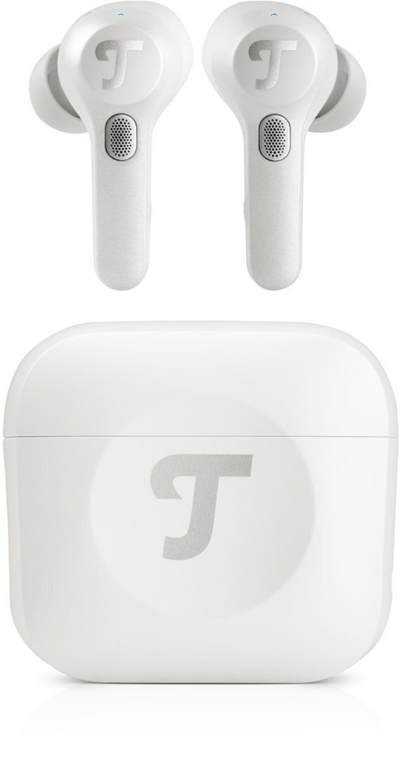 Teufel Airy TWS Pro In-ear Bluetooth Handsfree Ακουστικά με Αντοχή στον Ιδρώτα και Θήκη Φόρτισης Λευκά