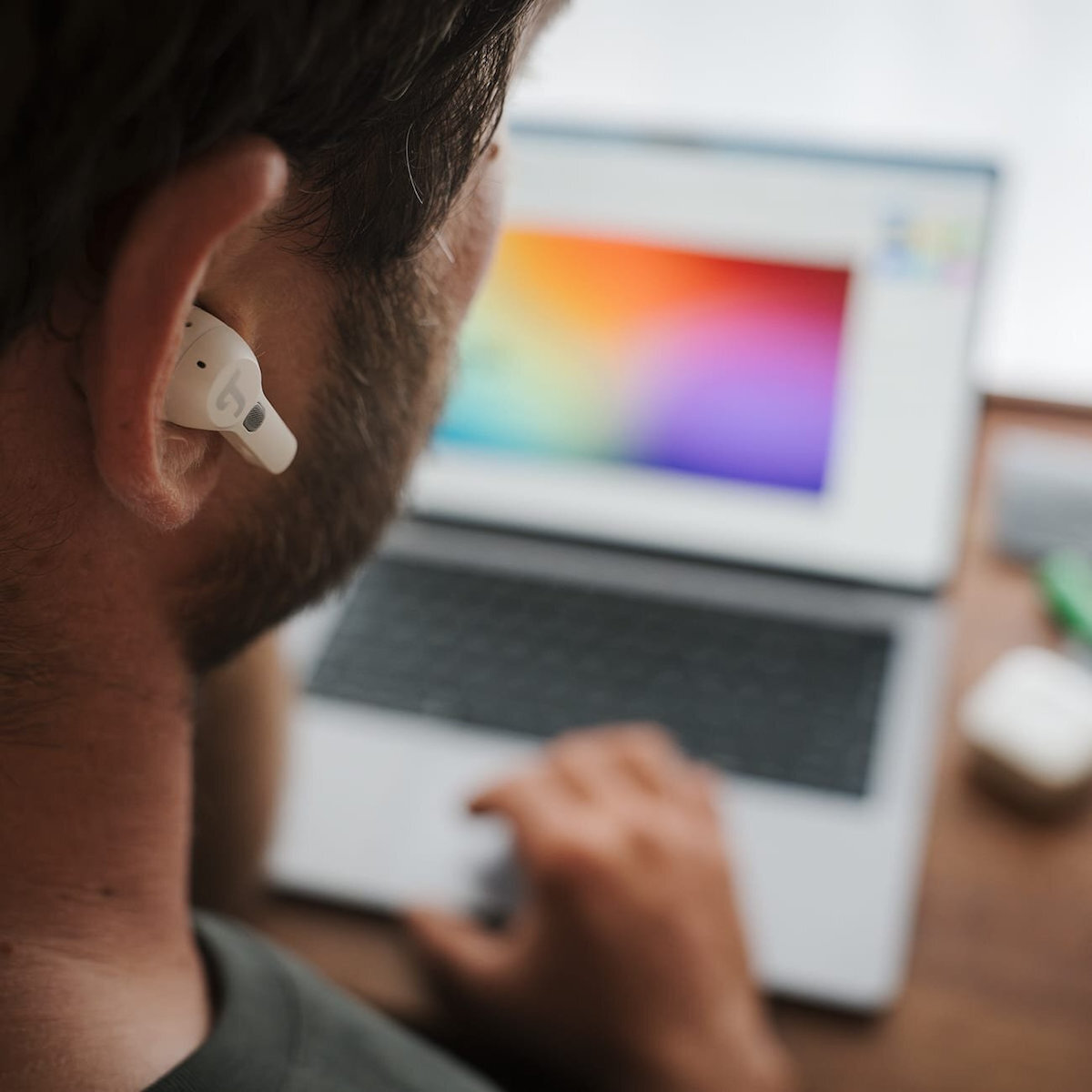 Teufel Airy TWS Pro In-ear Bluetooth Handsfree Ακουστικά με Αντοχή στον Ιδρώτα και Θήκη Φόρτισης Λευκά - Image 8