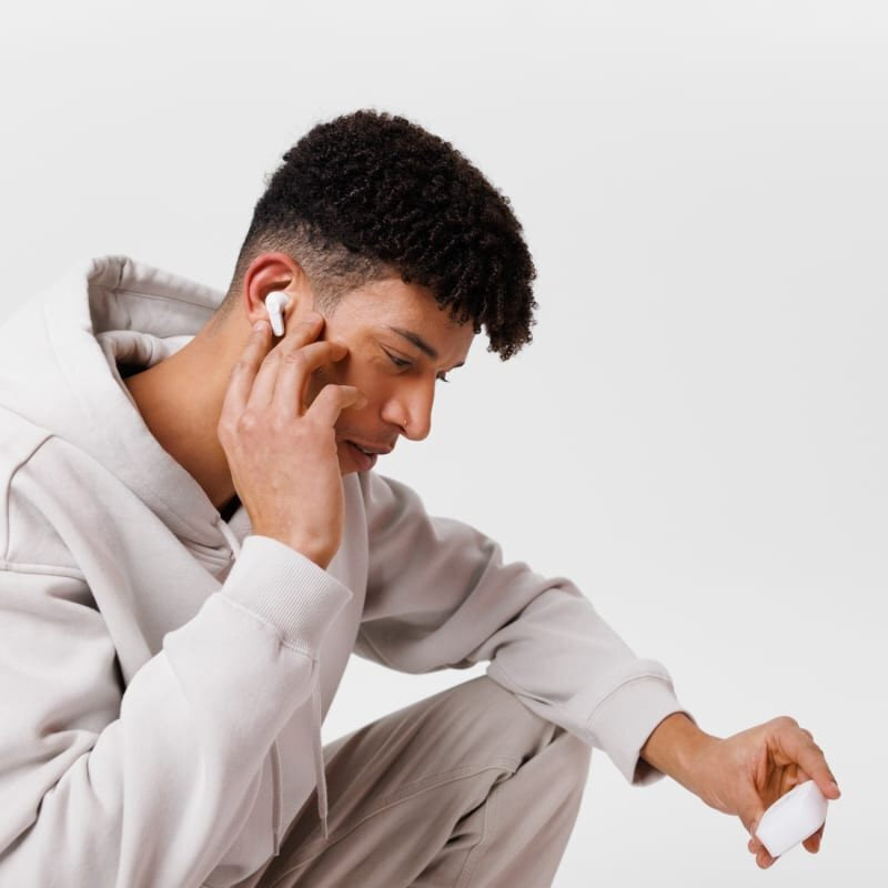 Teufel Airy TWS 2 In-ear Bluetooth Handsfree Ακουστικά με Αντοχή στον Ιδρώτα και Θήκη Φόρτισης Λευκά - Image 6