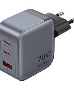 Alternative view of Vention Φορτιστής Χωρίς Καλώδιο GaN με Θύρα USB-A και 2 Θύρες USB-C 70W Power Delivery Γκρι (FEXH0-EU)