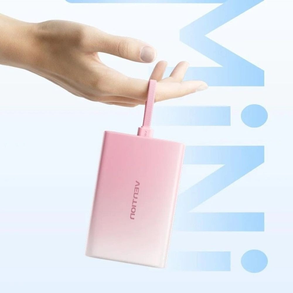 Vention Power Bank 10000mAh 22.5W με Θύρα USB-A και Θύρα USB-C Χρυσό - Image 5