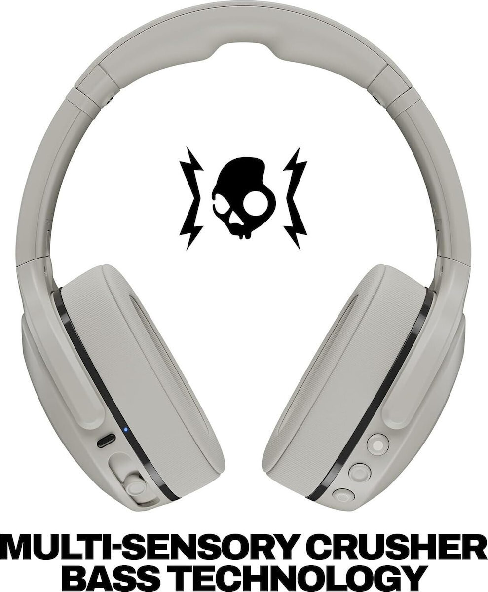Skullcandy Crusher 540 Active Ασύρματα Bluetooth Over Ear Ακουστικά Concrete - Image 2