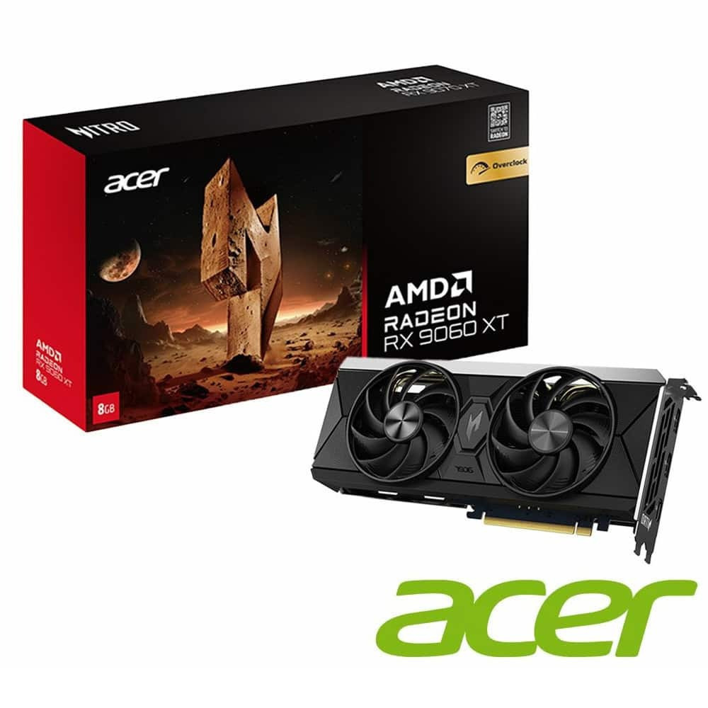 Acer Radeon RX 9060 XT 8GB GDDR6 Nitro Radeon™ XT OC Κάρτα Γραφικών DP.Z4UWW.P01 - Image 4