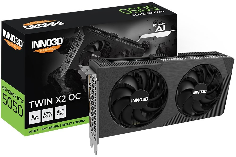 Inno 3D GeForce RTX 5050 8GB GDDR6 TWIN X2 OC Κάρτα Γραφικών N50502-08D6X-174071N