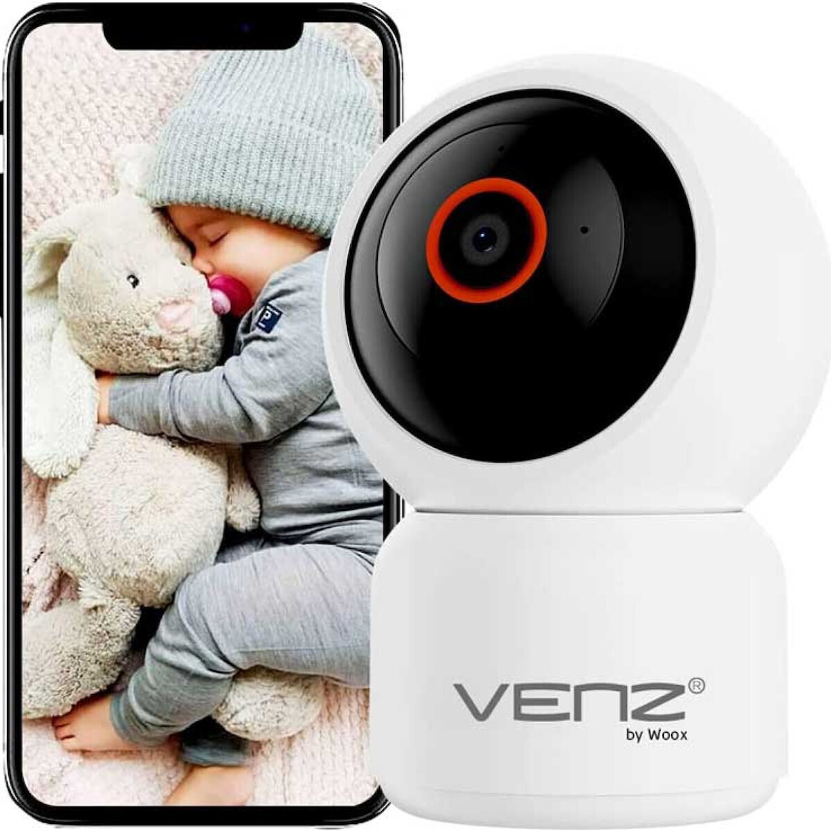Venz Woox VNZ IP Κάμερα Παρακολούθησης Wi-Fi Full HD+ 3MP με Αμφίδρομη Επικοινωνία