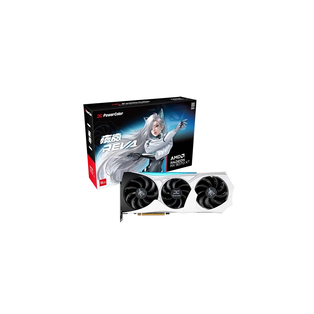 PowerColor Radeon RX 9070 XT 16GB GDDR6 Hellhound Reva Edition Κάρτα Γραφικών 1A1-G00443900G - Image 2
