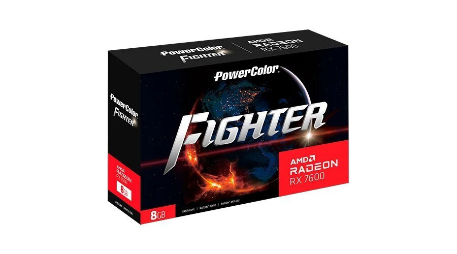 PowerColor Radeon RX 7600 rev. 2.0 8GB GDDR6 Fighter Κάρτα Γραφικών 1A1-G00433100G - Image 7