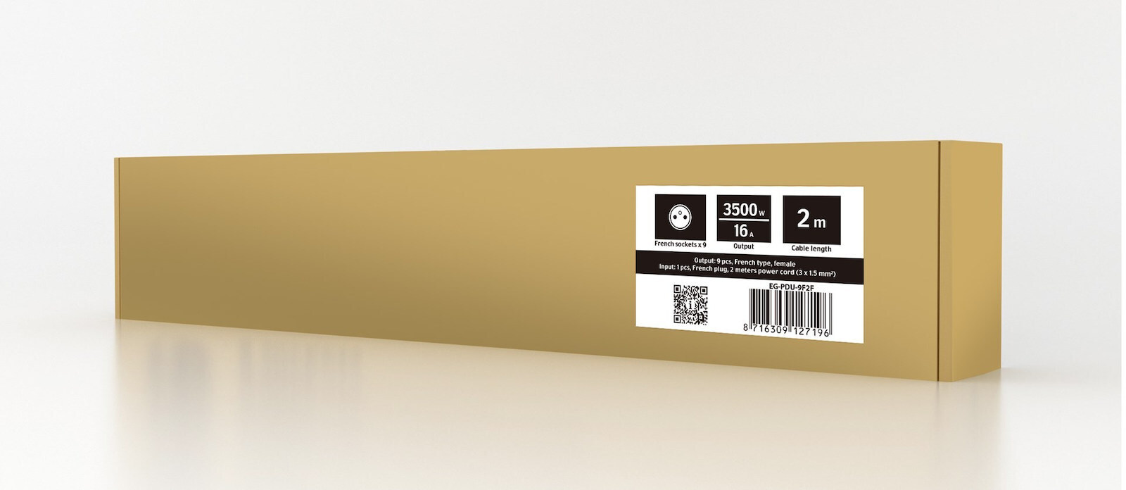 Gembird Πολύπριζο Rack EG-PDU-9F2F 1τμχ - Image 2
