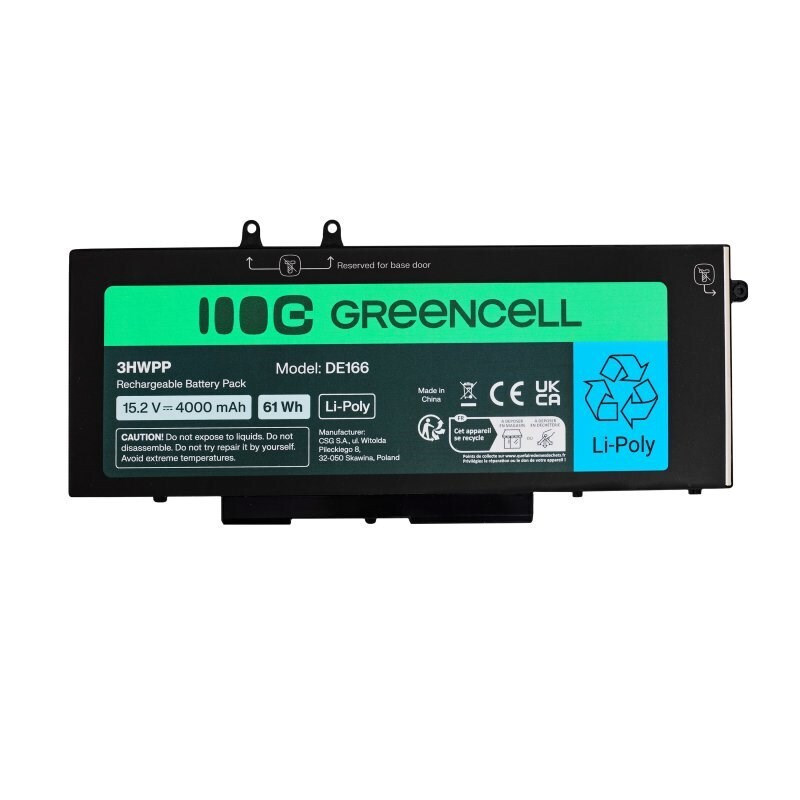 Green Cell Συμβατή Μπαταρία για Dell Latitude Dell Latitude 5400, 5401, 5410, 5411, 5500, 5501, 5510, 5511, 7591 με 4000mAh DE166 - Image 3