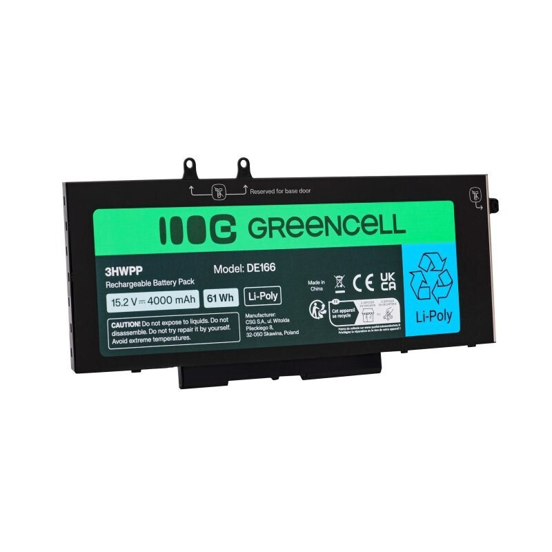 Green Cell Συμβατή Μπαταρία για Dell Latitude Dell Latitude 5400, 5401, 5410, 5411, 5500, 5501, 5510, 5511, 7591 με 4000mAh DE166 - Image 4