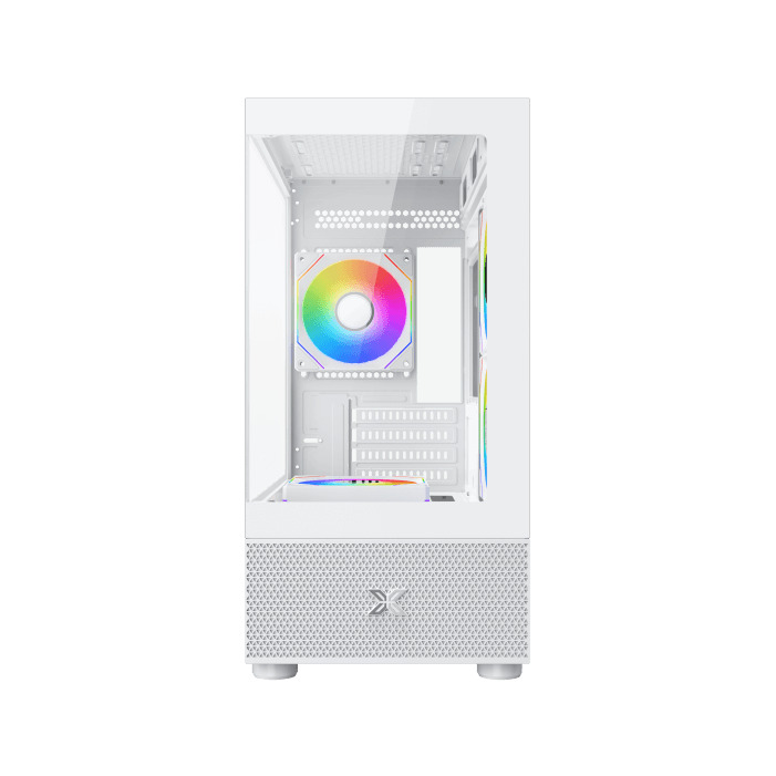 Logic Aramis ARGB Gaming Mini Tower Κουτί Υπολογιστή με Πλαϊνό Παράθυρο Λευκό - Image 3