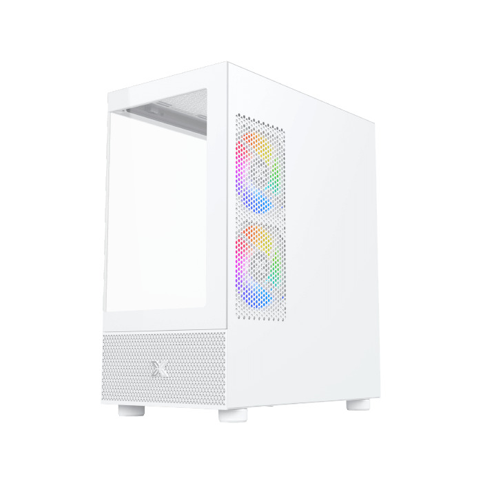 Logic Aramis ARGB Gaming Mini Tower Κουτί Υπολογιστή με Πλαϊνό Παράθυρο Λευκό - Image 4