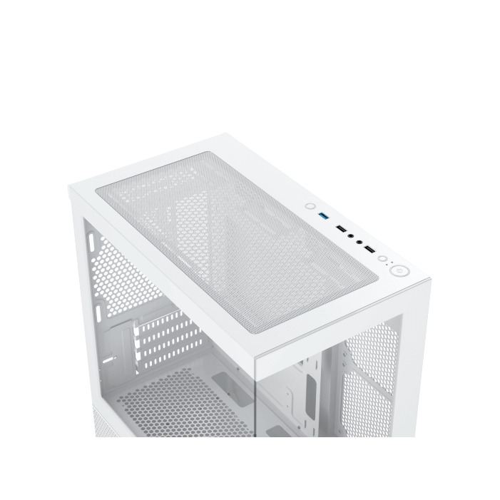 Logic Aramis ARGB Gaming Mini Tower Κουτί Υπολογιστή με Πλαϊνό Παράθυρο Λευκό - Image 5